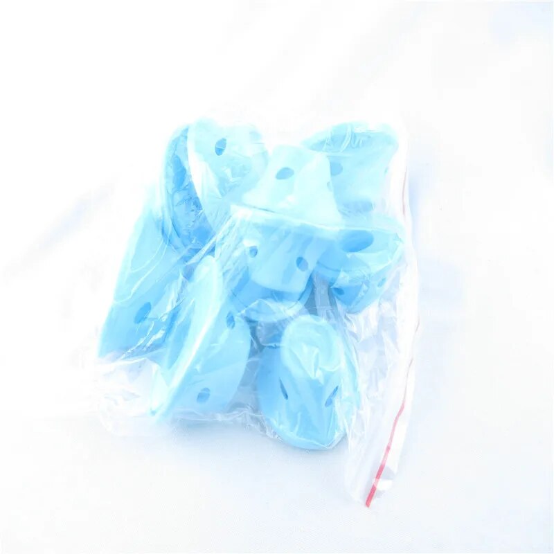 20PCS Pink Blue Silicone Hair Curler Soft Rubber Hair Care Rollers No Heat Hair Styling Tool Dropshipping 20#